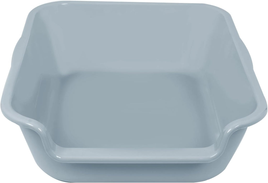 Extra Large Low Entry ABS Cat Litter Box, Grey, 20" L x 15.5" W, 1 Pack | Durable low entry litter box, non-stick, odor-free, ideal for seniors, kittens, rabbits, large cats and multi-pet homes.