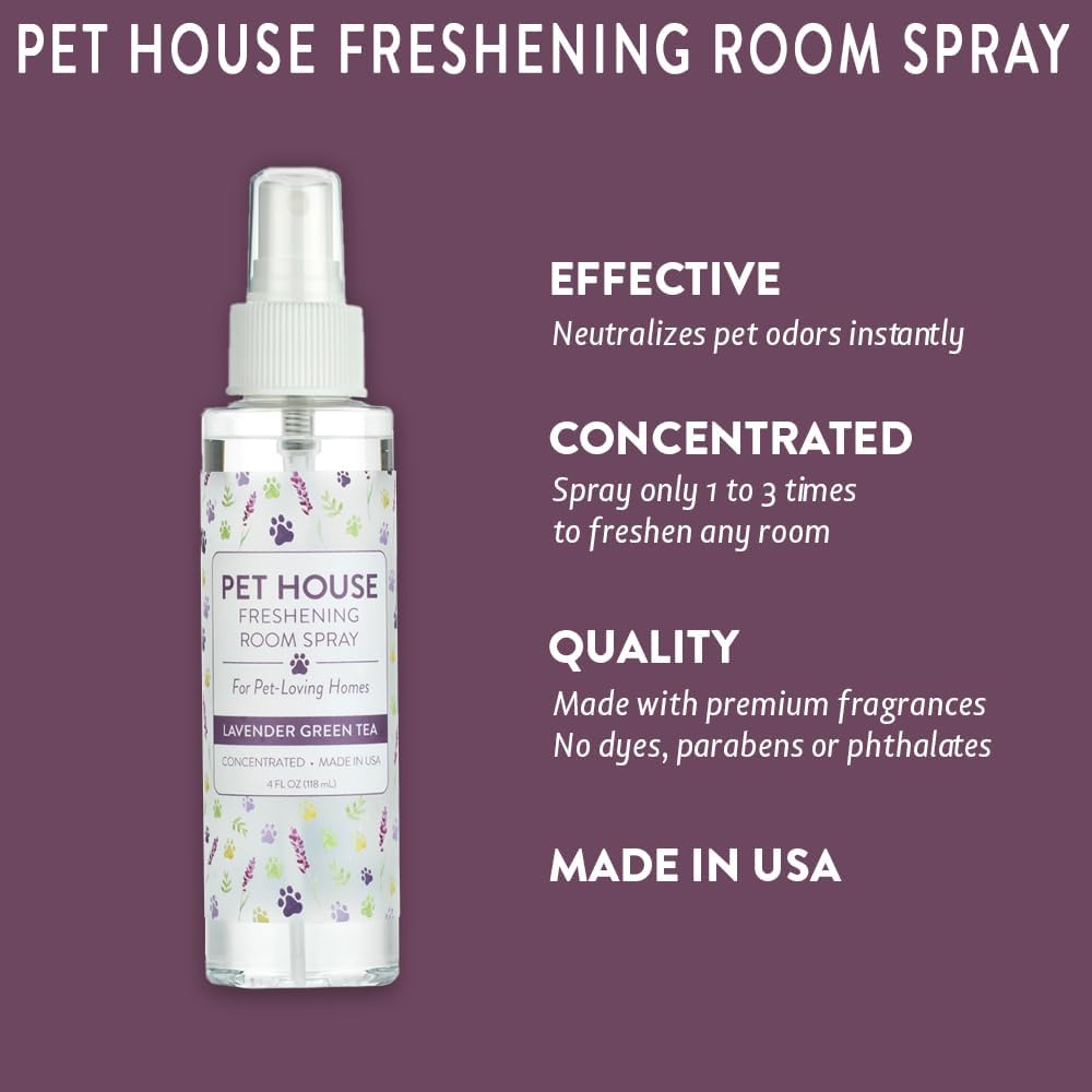 Lavender Green Tea Concentrated Room Spray for Pet Odor, Pack of 1