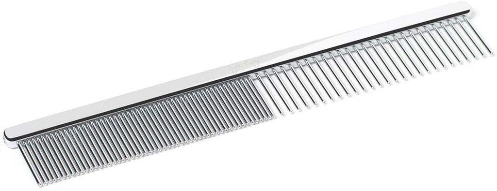 Eye Envy Tear Stain Remover Comb for Dogs and Cats. Fine/Coarse with 80 Rounded Pins. Gently Remove Crusty Eye Debris, Gunk and Boogers. Face and Feet Comb. Remove Tangles
