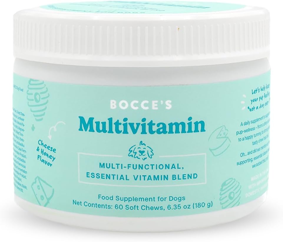 Bocce's Bakery Multivitamin Supplement Chews, Cheese & Honey Flavor (60 ct)