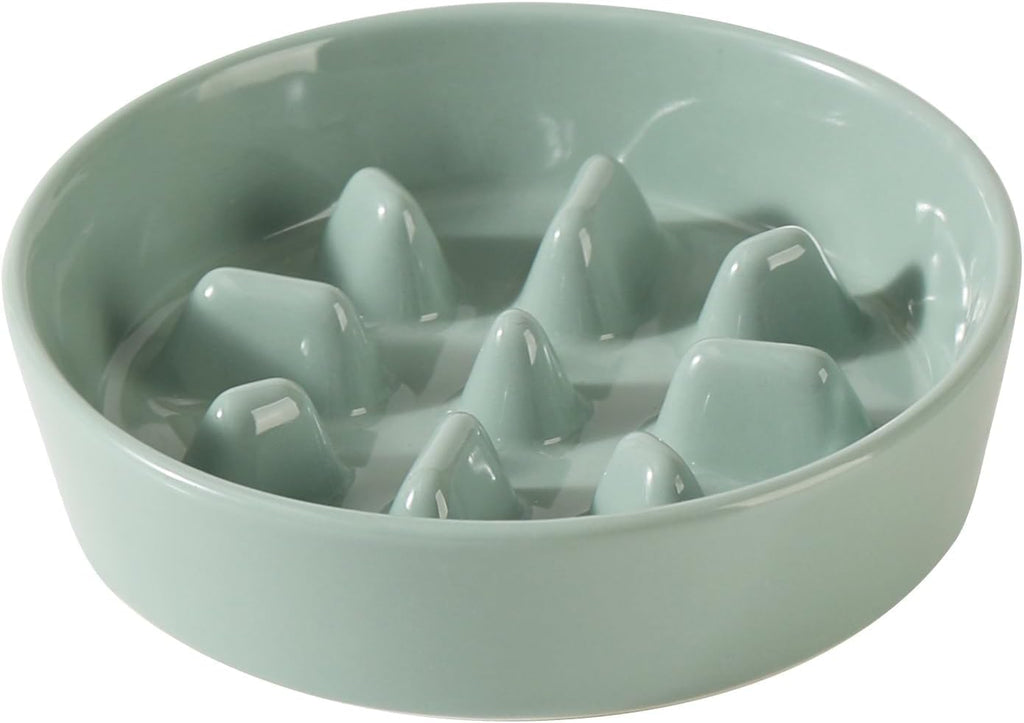 Havniva Ceramic Slow Feeder Dog Bowls, 6.1 in Slow Feeder for Small Breed