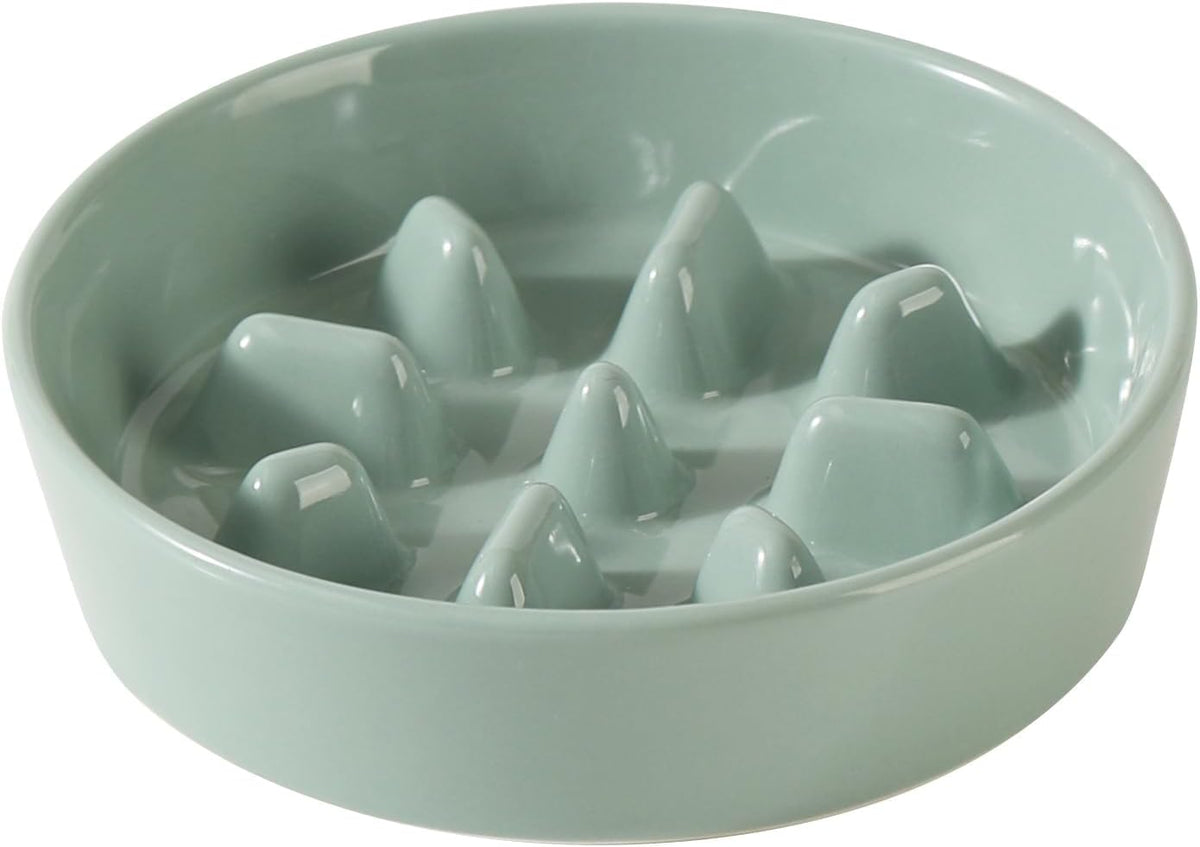 Havniva Ceramic Slow Feeder Dog Bowls, 6.1 in Slow Feeder for Small Breed