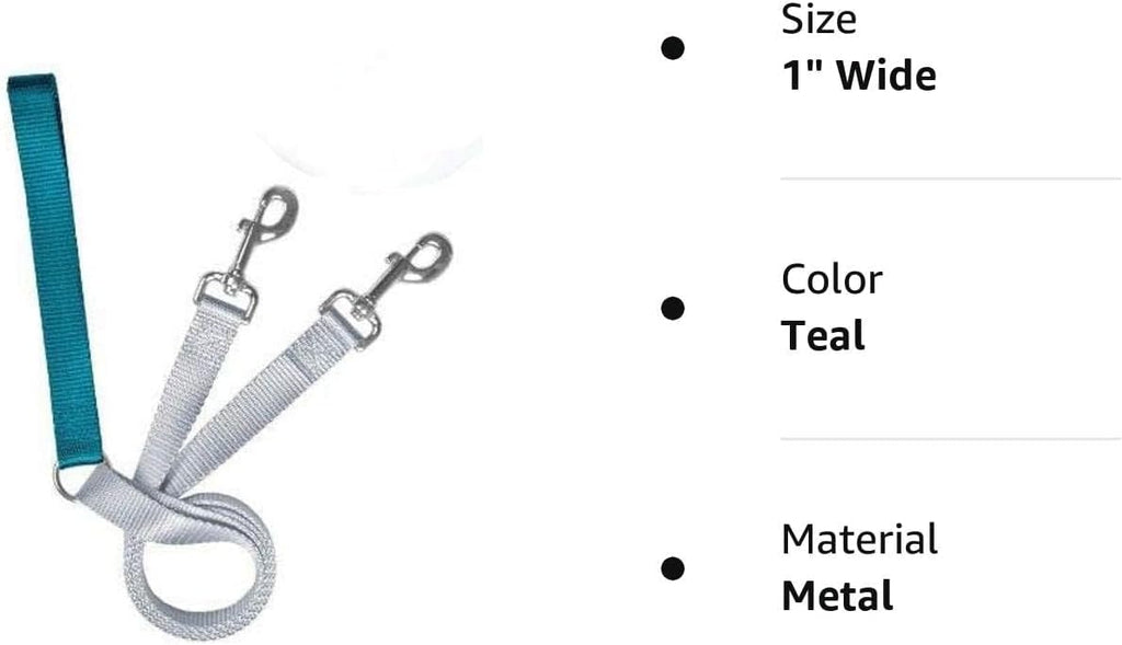 2 Hounds Freedom No Pull 1 Inch Training Leash ONLY Works with No Pull Harnesses (Teal)