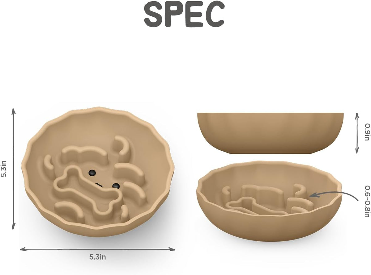 Slow Feeder Dog Bowls Made of Premium Food-Grade Silicone