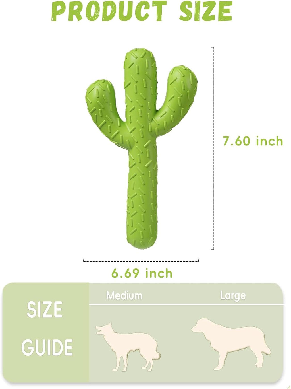 MewaJump Dog Chew Toys, Durable Rubber Dog Toys for Aggressive Chewers