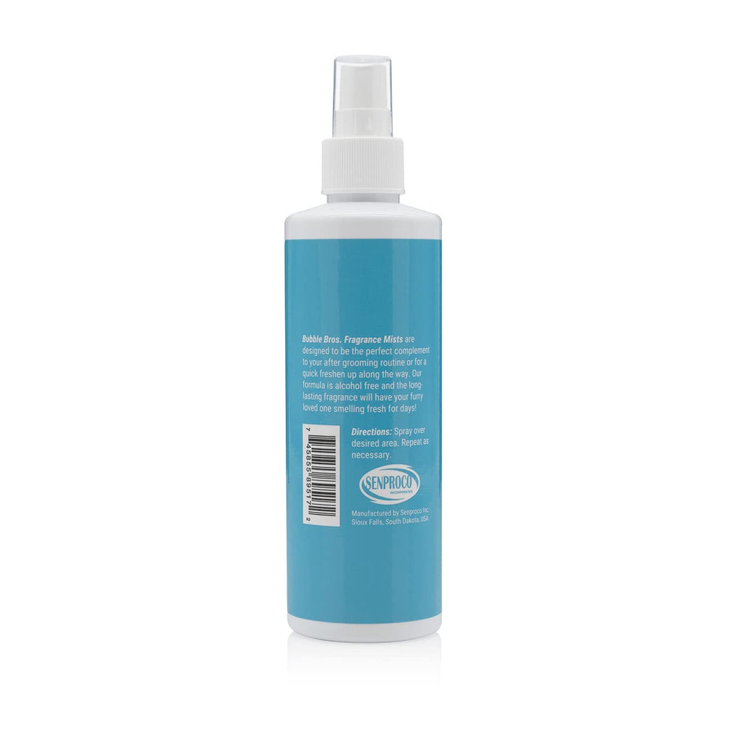 Bubble Bros. Fragrance Mist Pet Grooming Cologne, 8 oz - Natural, Professional Groomer Grade, Perfume Deodorant for Dogs and Cats, Long Lasting, (Fresh Burst)