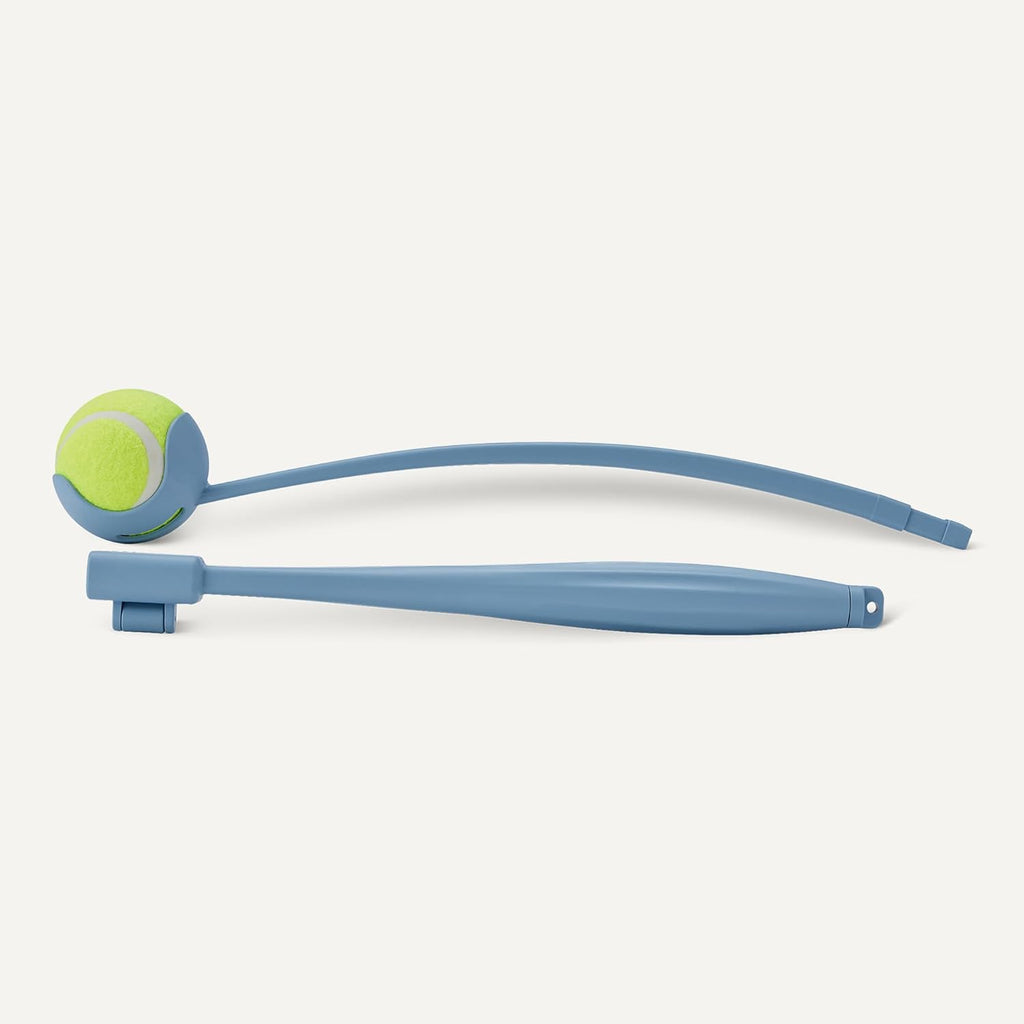 Amazon Basics Dog Ball Launcher with Detachable Handle, Tennis Ball Included, Plastic Pet Fetch Thrower
