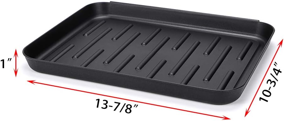 OwnMy Black Boot Tray Mat Indoor Plastic Small Shoe Tray Mat for Entryway | Multi-Purpose Boot Tray for Plants Pet Food Dog Water Bowls Cat Litter Box, Boot and Shoes Drying Mat for Indoor and Outdoor