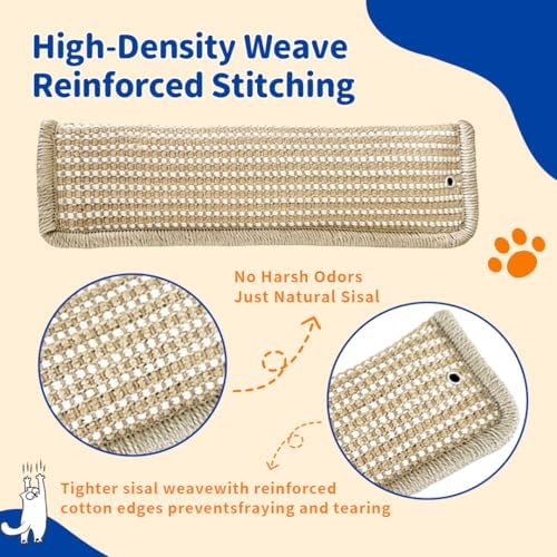 (2-Pack) Refillable Catnip Kicker Toy Kits, Washable Sisal Cover, 60g Catnip Pouch Each, Two Sisal Balls, Side Holes for DIY Teasers, Reinforced Stitching, Natural Odor Free Materials