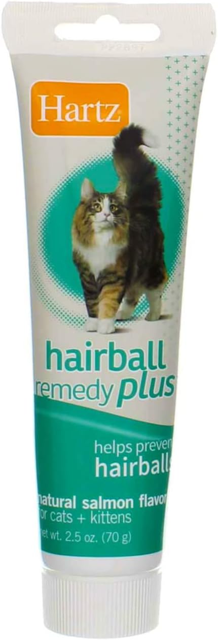Hartz Hairball Remedy Plus Salmon Flavored Paste for Cats and Kittens, 2.5 Ounce (Pack of 24)