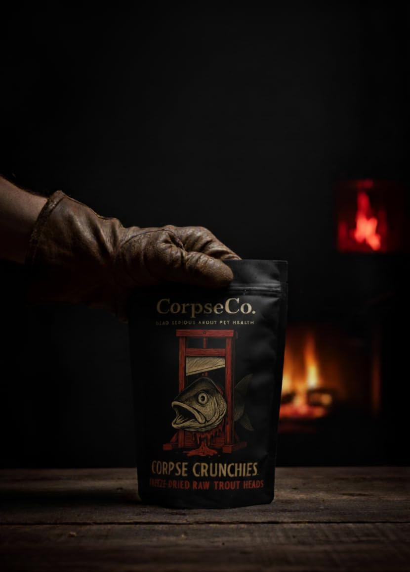 Freeze-Dried Raw Dog Treats | Trout Heads | Single Ingredient, High Protein, Corpse Crunchies | 100% Natural. 0% Alive. (4.5 oz)