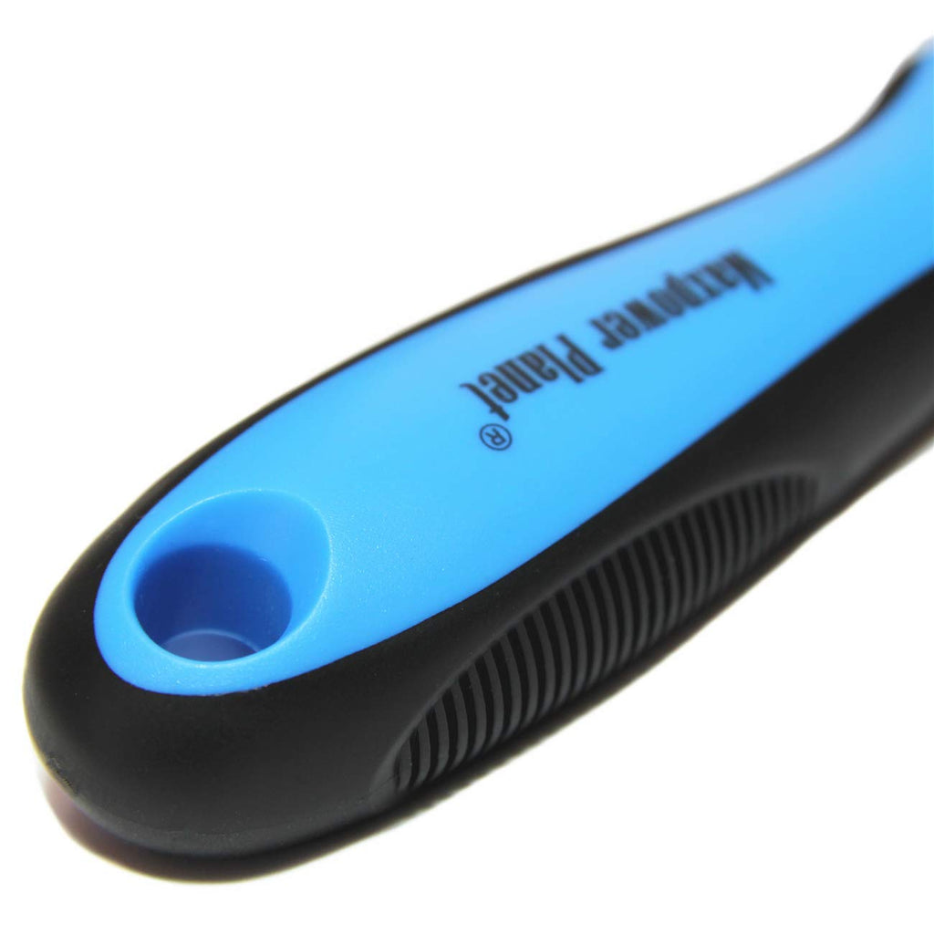 Maxpower Planet Pet Grooming Brush - Double Sided Dematting Undercoat Rake for Dogs and Cats, Extra Wide Pet Brush to Reduce Shedding by 95% (Blue, S)