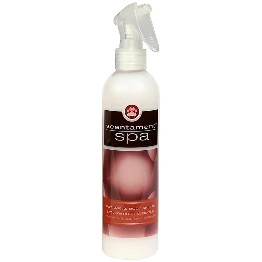 Best Shot Scentament Spa Botanical Body Splash, Body Spray Conditioner for Pets, Cat and Dog Cologne Spray, Soft Mimosa Nectar, 8 Oz.