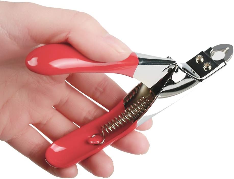 Dog Cat Pets Nail Clippers, Professional Pets Claw Trimmer with Free Nail File, Sharp Stainless Steel Blade, Sturdy Non Slip Handles - for Safe, Professional at Home Grooming 