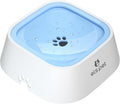 ELS PET No Spill Dog Cat Bowl 35oz 1L Anti Slip Travel Water Dispenser Blue | 35oz 1l travel, floating disk slow drink, dual spill proof, anti slip, car crate use, dishwasher safe, no wet mouth, dog cat