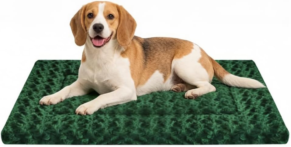 Dog Bed Mat - Dog Crate Pad - Reversible Dog Mat for Pet Comfort - Soft Bed Pads with Dual-Sided Design for All Seasons - Durable, Machine Washable Mat for Crates, Travel, and Home