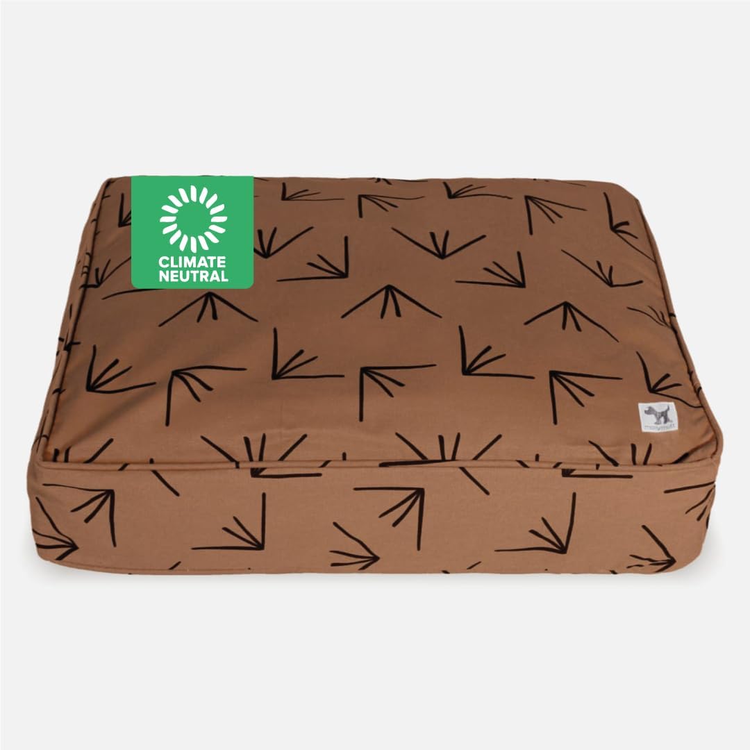 Molly Mutt Brown & Black Dog Bed Cover, Non-Toxic & 100% Cotton, 36"x45"x5"