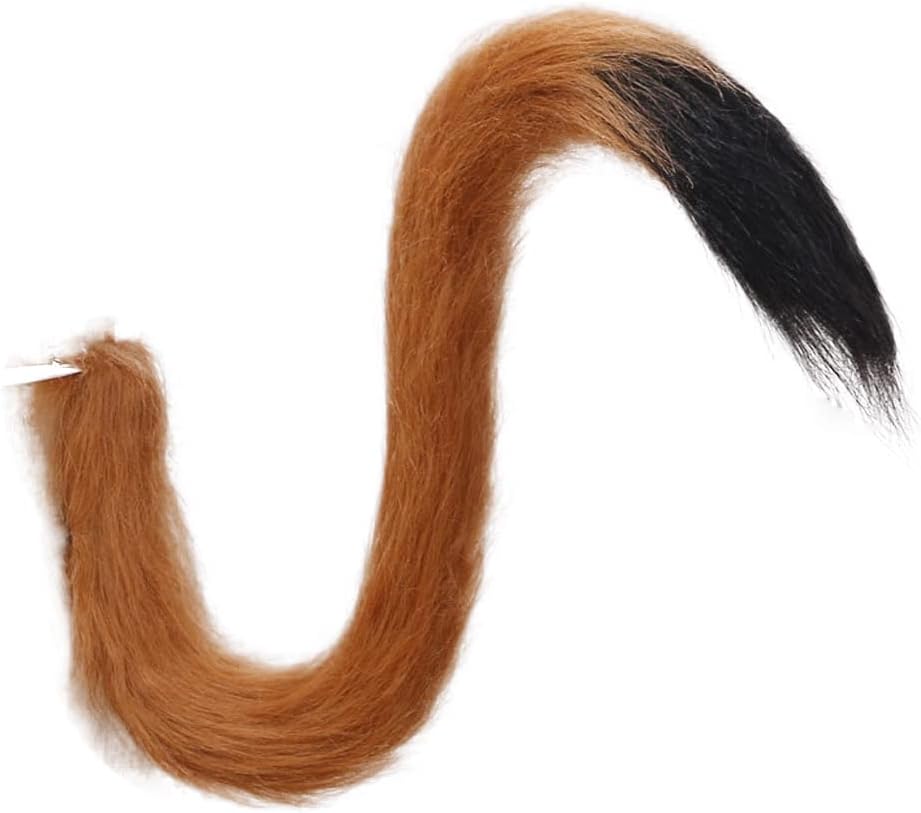 Cat Tail Cosplay 31.5" Long Plush Animal Tail for Halloween Party Fancy Dress Costume Accessories
