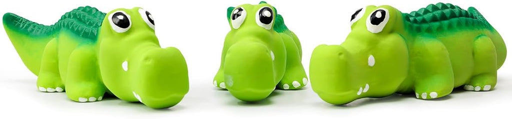 Squeaky Dog Toys for Medium Dogs, Soft Latex Squeaky Dog Ball, Cute Funny Squeak Crocodile Pet Toys