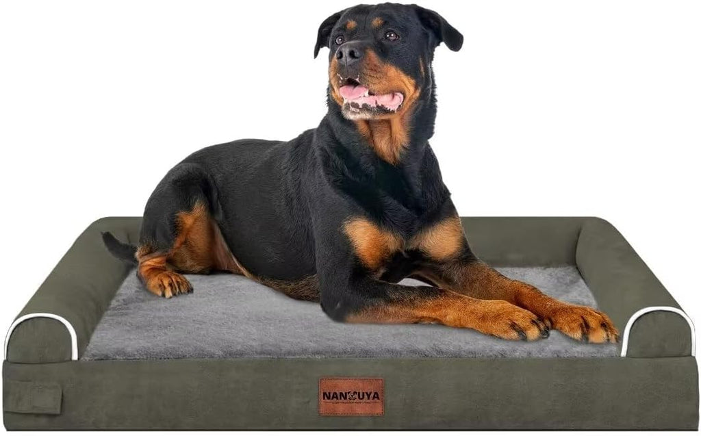 NANUYA Orthopedic Dog Bed for XX-Large Dogs, 44 x 34 Inch, Dark Green