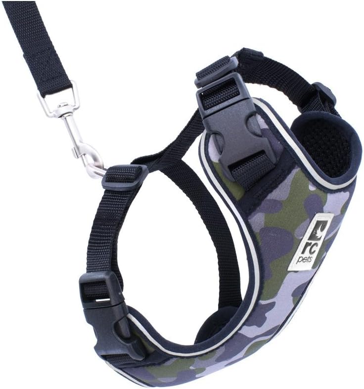 RC Pets Adventure Kitty Harness, 6ft Leash, Large, Camo