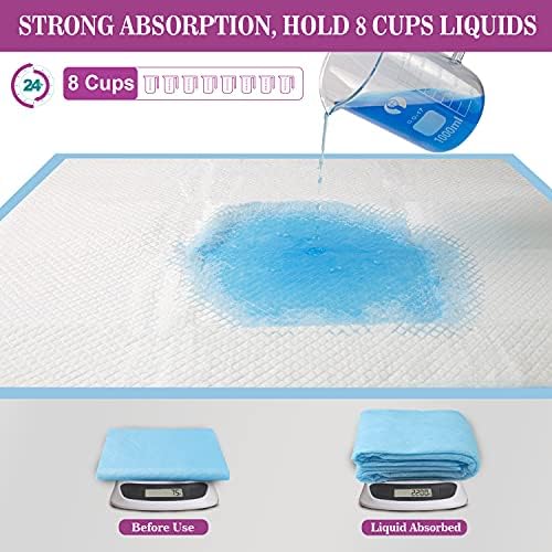 IMMCUTE Large Dog Pee Pads 28"x30"-50 Count | Large Puppy Pee Training Pads Super Absorbent & Leak-Proof | Disposable Pet Piddle and Potty Pads for Puppies | Dogs | Doggie (Pack of 2)