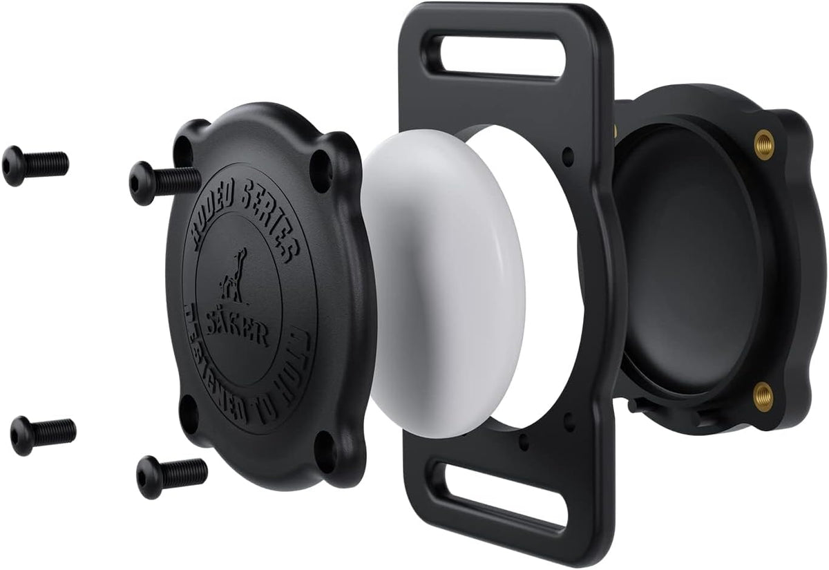 SÄKER IP68 Waterproof The Safest AirTag Dog Collar Holder, Dustproof, Ultra-Durable, Fits Up to 1.5" Collars | Will Not Damage Your Collar | Perfect Way to GPS Track Your Dog | Designed in Montreal