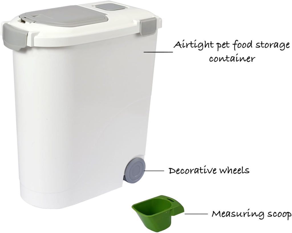 Airtight Pet Food Storage Container, Holds 30 Lbs