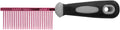 Resco Professional Anti-Static Dog, Cat, Pet Comb for Grooming, Steel Pins, Medium Tooth Spacing, Candy Red
