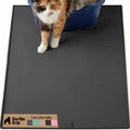GORILLA GRIP Cat Litter Mat, Easy Clean Silicone Mats, 35x23 Black