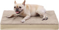 KSIIA Orthopedic Dog Bed for Medium Dogs with Waterproof Lining,Khaki,29x18