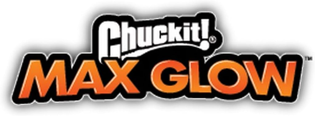 Chuckit! Max Glow Bouncy Ball, Glowin the Dark, XL 3.5in | Photoluminescent Rubber Ball Recharges Fast Under Any Bright Light for Nighttime Fetch, Launcher Compatible