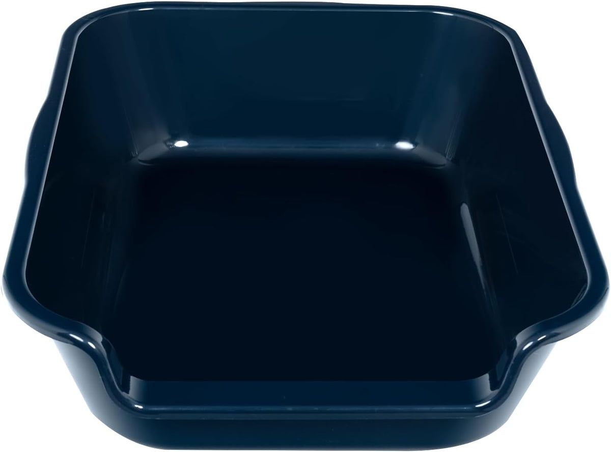 Extra Large Low Entry ABS Cat Litter Box, Dark Blue, 20" L x 15.5" W, 1 Pack