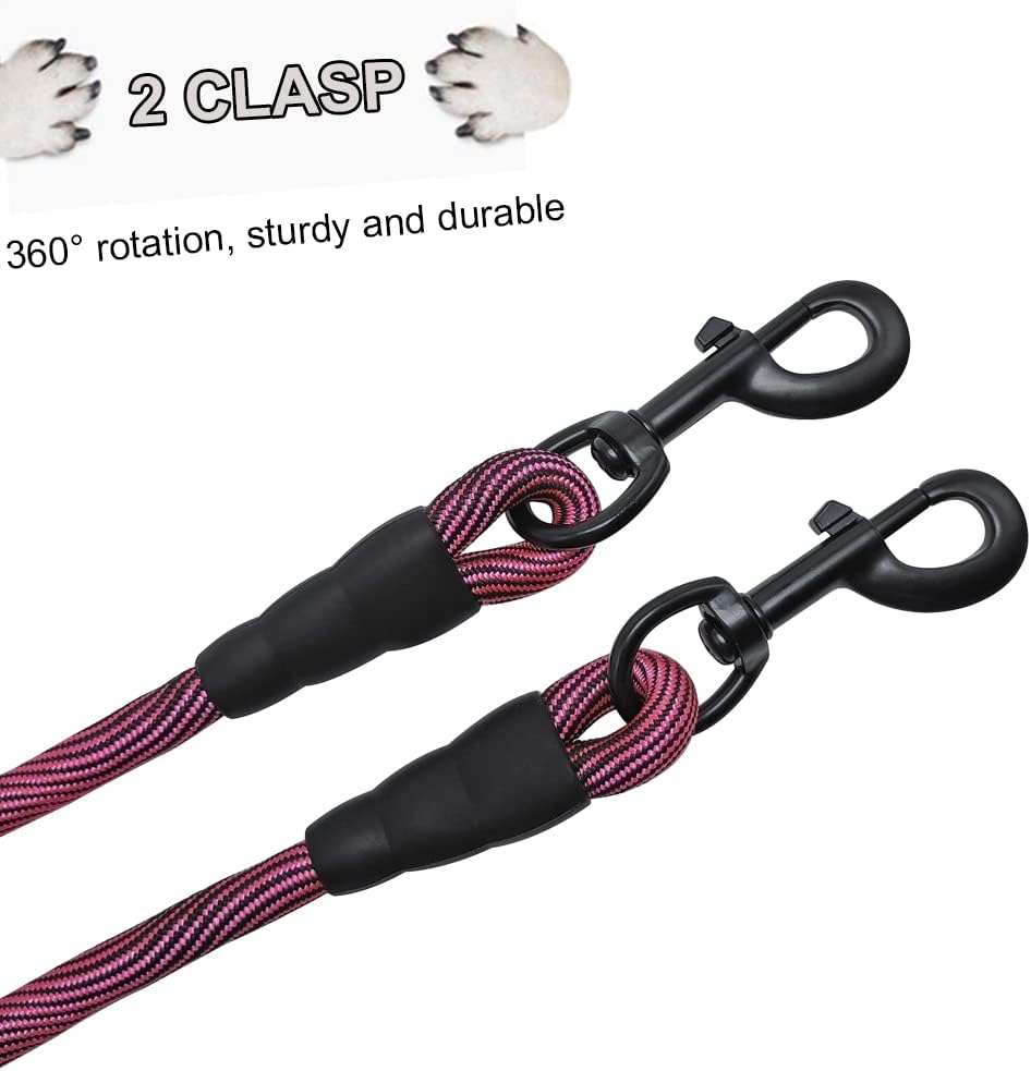 BTINESFUL 3FT 4FT 5FT Dog Tie Down, 2/5" Nylon Rope Indoor Short Dog Tether