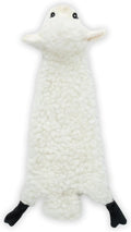 Best Pet Supplies 2-in-1 Stuffless Squeaky Dog Toy - Sheep, Medium | No-Stuffing, 2 built-in squeakers, No Mess, Soft, Holds a Plastic Bottle for Added play, Perfect for Moderate chewers