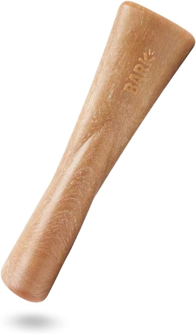 BarkBox Mighty Bone Bacon Super Chewer - Toy for Small Dogs | Durable Dog Toy for Aggressive Chewers - Bacon Scented Chew