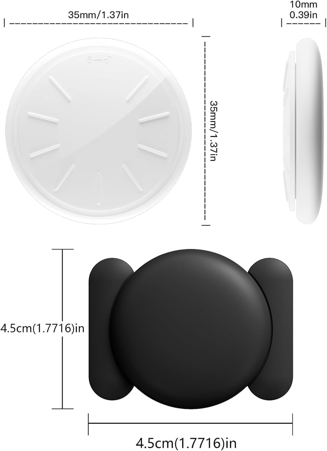 GPS Tracker for Vehicles, 1PCS Tracker Device for Vehicles No Subscription No Monthly Fee, Magnetic Real-Time Car Tracker Device Hidden, Work with Find My (iOS Only), GPS Trackers for Cars Kids Dogs