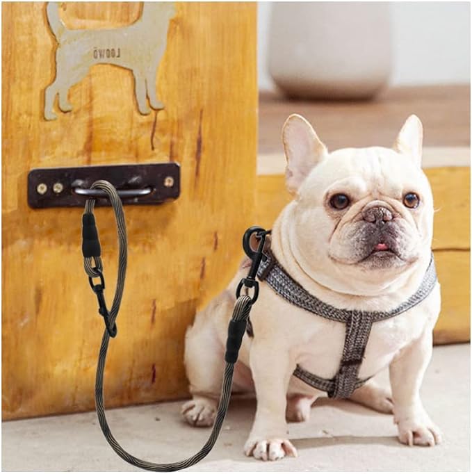 BTINESFUL 3FT 4FT 5FT Dog Tie Down, 2/5" Nylon Rope Indoor Short Dog Tether