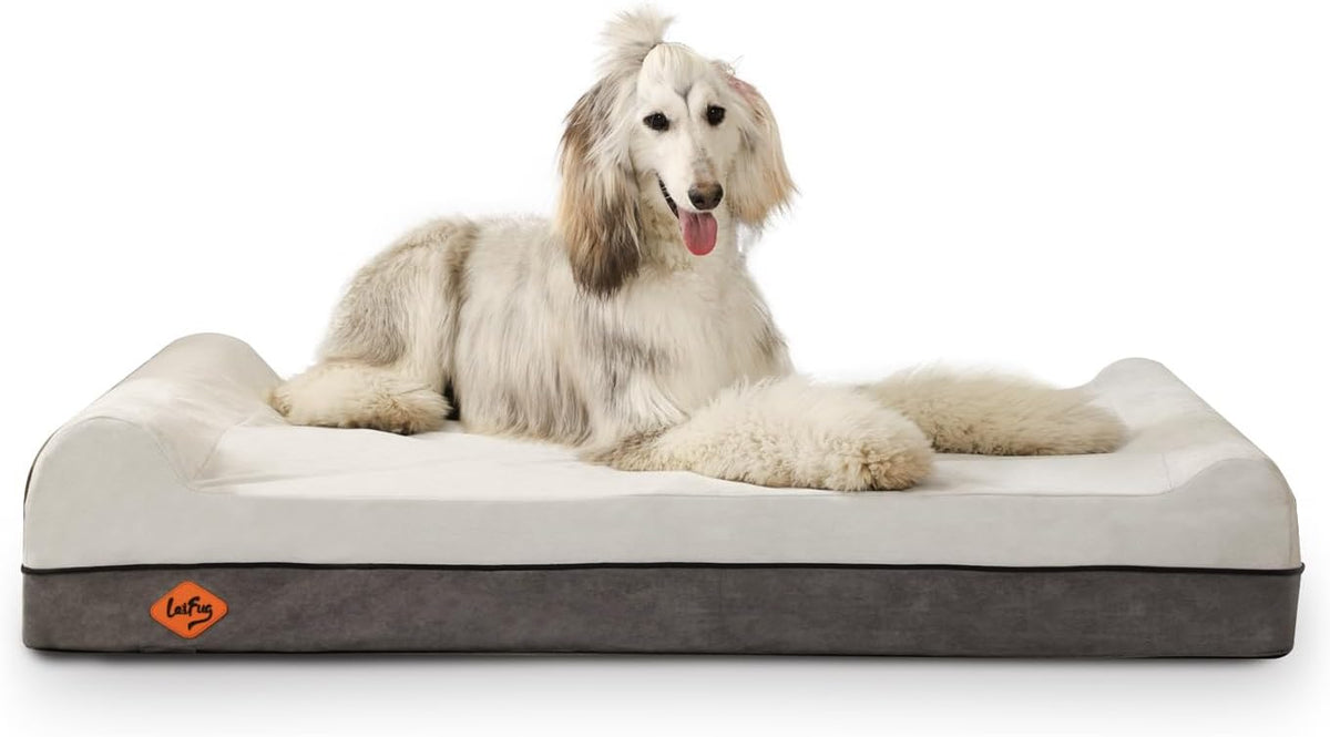 Laifug Orthopedic Dog Bed, Dark Grey 50''x36''x10'', Memory Foam