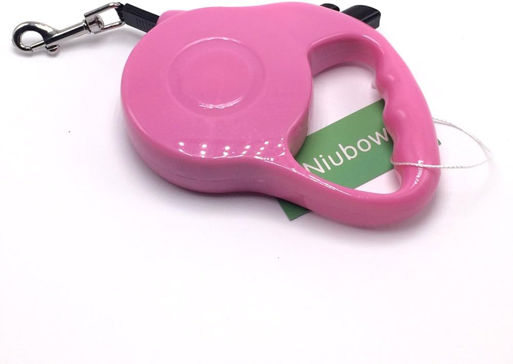 Retractable Dog Leash (Small, Pink)