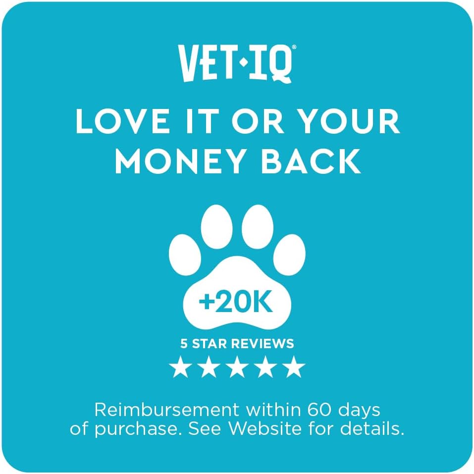 VetIQ Glucosamine Hip & Joint Chews for Dogs, MSM & Krill, 60 count