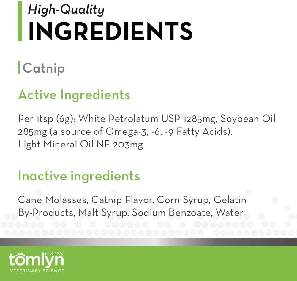 Tomlyn Laxatone, Catnip Hairball Gel for Cats, 2 Pack
