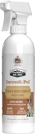 Dr. Pol Pet Stain & Odor Remover, Urine & Dirt Spray, Fresh Citrus, 24 oz