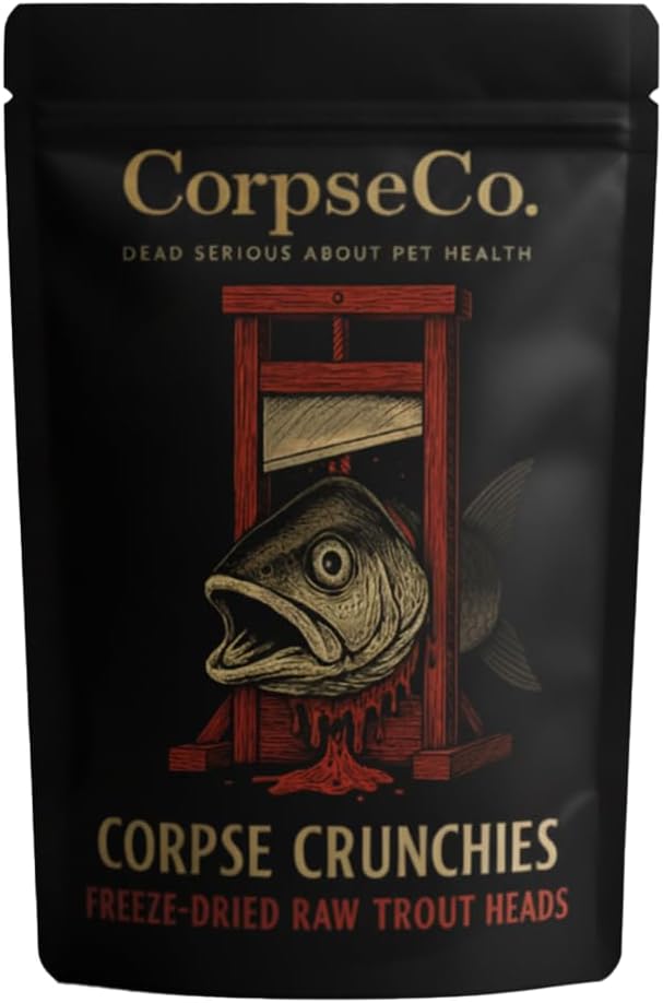 Freeze-Dried Raw Dog Treats | Trout Heads | Single Ingredient, High Protein, Corpse Crunchies | 100% Natural. 0% Alive. (4.5 oz)