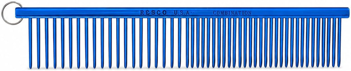 Resco Greyhound Dog Grooming Comb, 1" Pins, Winner's Circle Purple, Made in USA