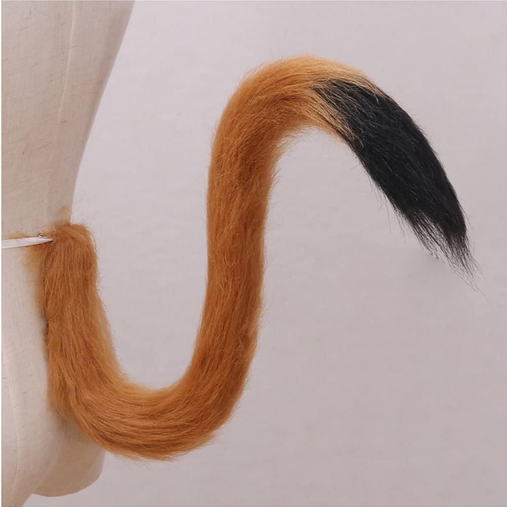 Cat Tail Cosplay 31.5" Long Plush Animal Tail for Halloween Party Fancy Dress Costume Accessories