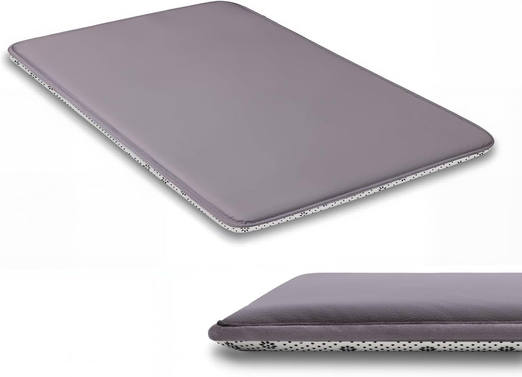XL Large Dog Crate Pad Mat, Waterproof Wipeable Pad, 41x27, Graphite Grey