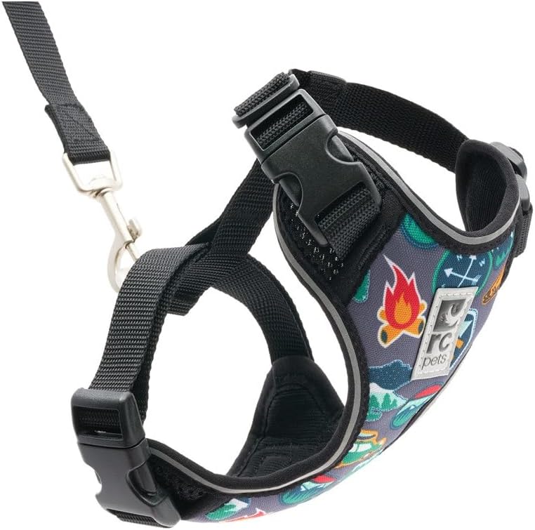 RC Pets Adventure Kitty Harness, 6ft Leash, Medium, Trail Badges