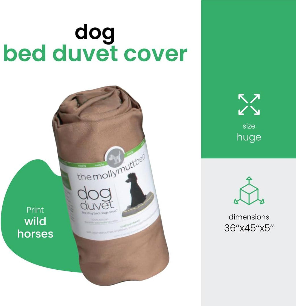 Molly Mutt Tan Dog Bed Cover, Non-Toxic & 100% Cotton, 36"x45"x5"