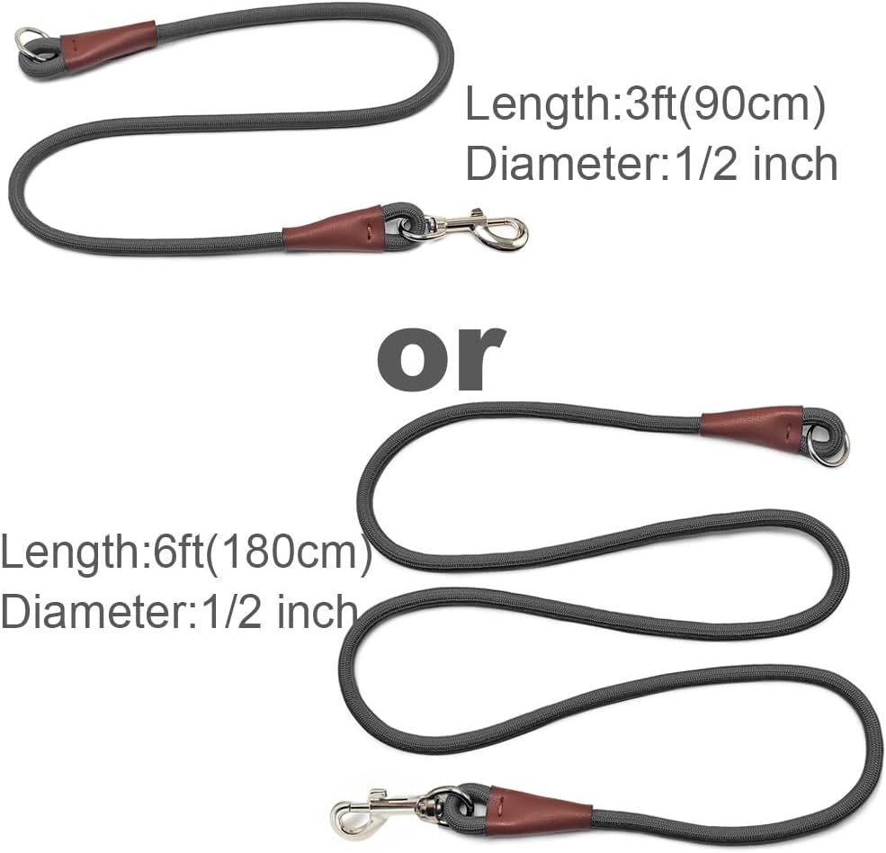3FT Dog Tether Lead No Handle Dog Leash Tie Down Extension Rope